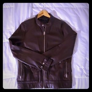 Structured ZARA motorcycle racing jacking